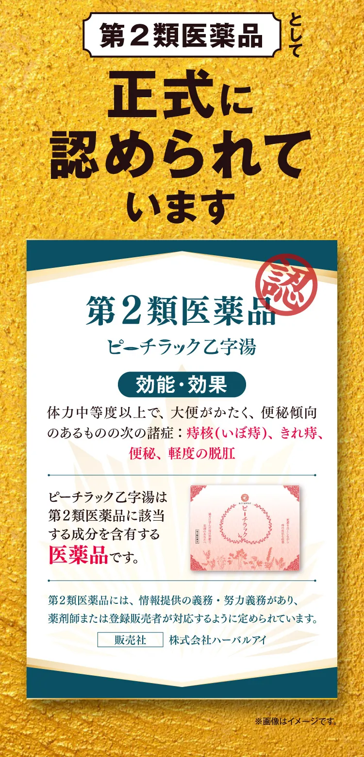 ピーチラック乙字湯／漢方生薬研究所 こんな“お尻