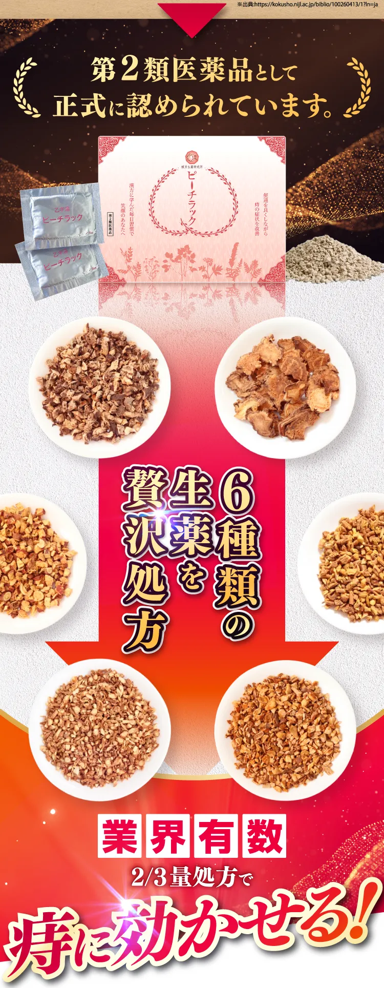 ピーチラック乙字湯／漢方生薬研究所 こんな“お尻