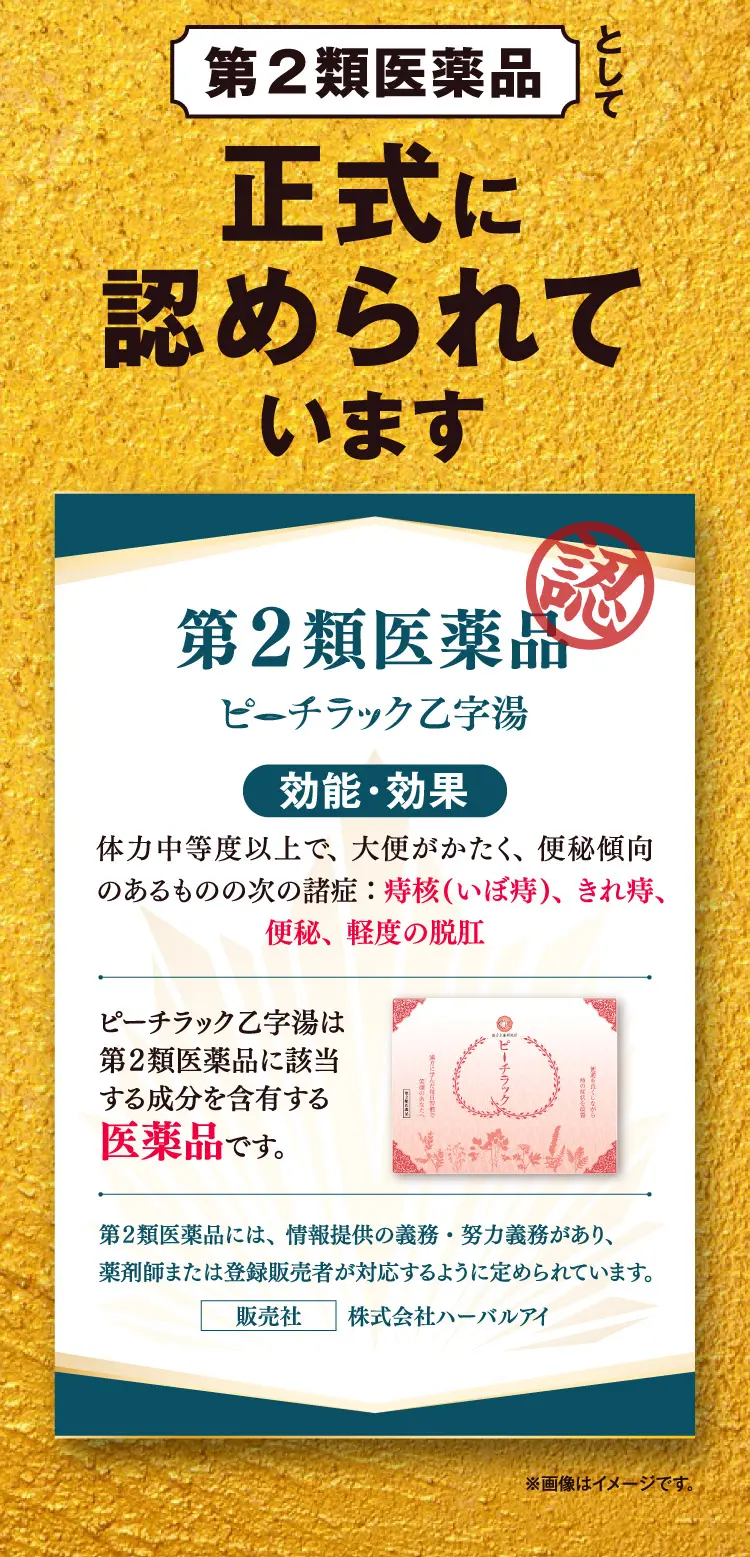 ピーチラック乙字湯／漢方生薬研究所 こんな“お尻